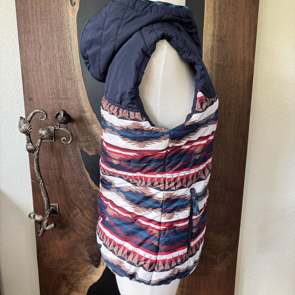 Rock & Roll  Cowgirl Quilted Navy Aztec Vest, Size Medium Women's Western - Picture 4 of 8